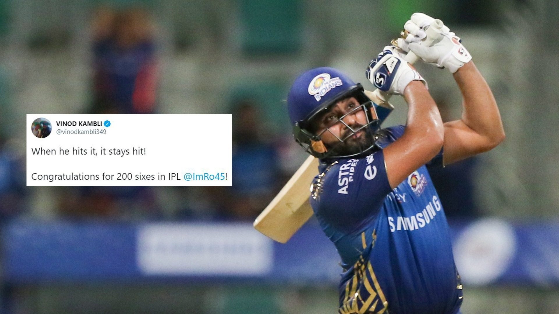 Twitterati shower plaudits on Rohit Sharma for notching up 200 Indian T20  League sixes